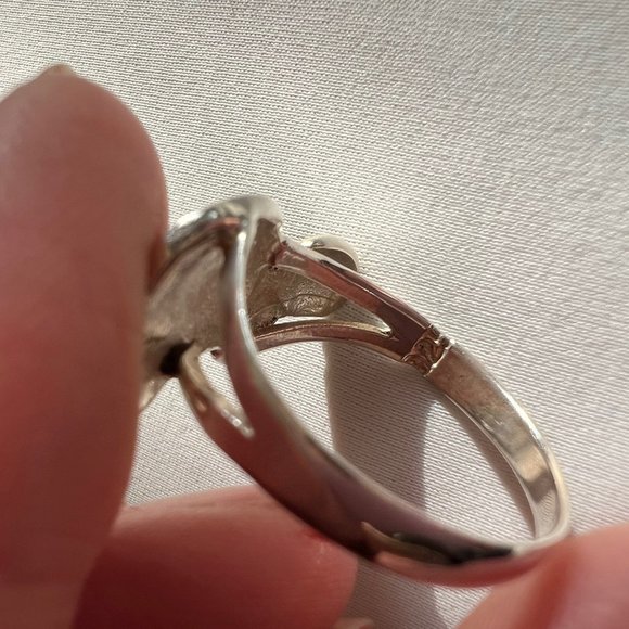 Sterling Silver Turtle Animal Red Enamel Inlay Ring Size 8 - Picture 11 of 11